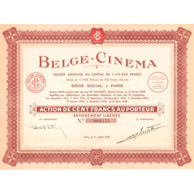 Belge-Cinéma (Act 100 F) (modele 2)