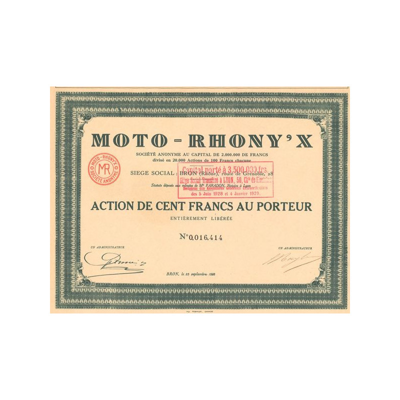 Moto-Rhony'x (Act 100 F)