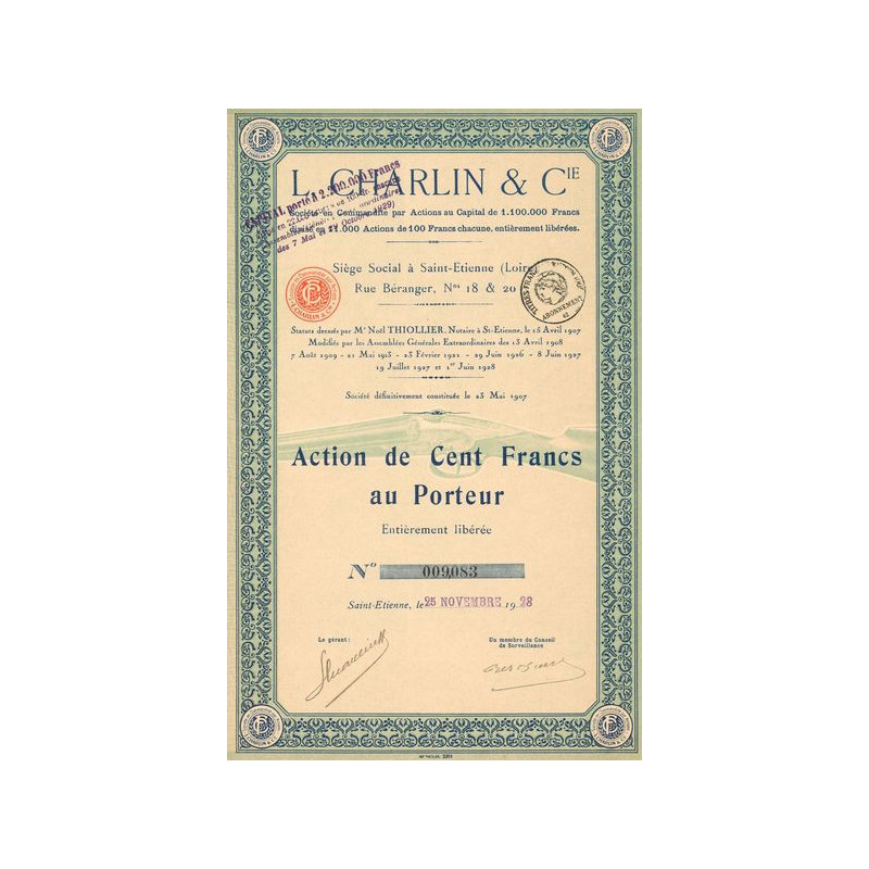 L. Charlin & Cie (Act 100 F)