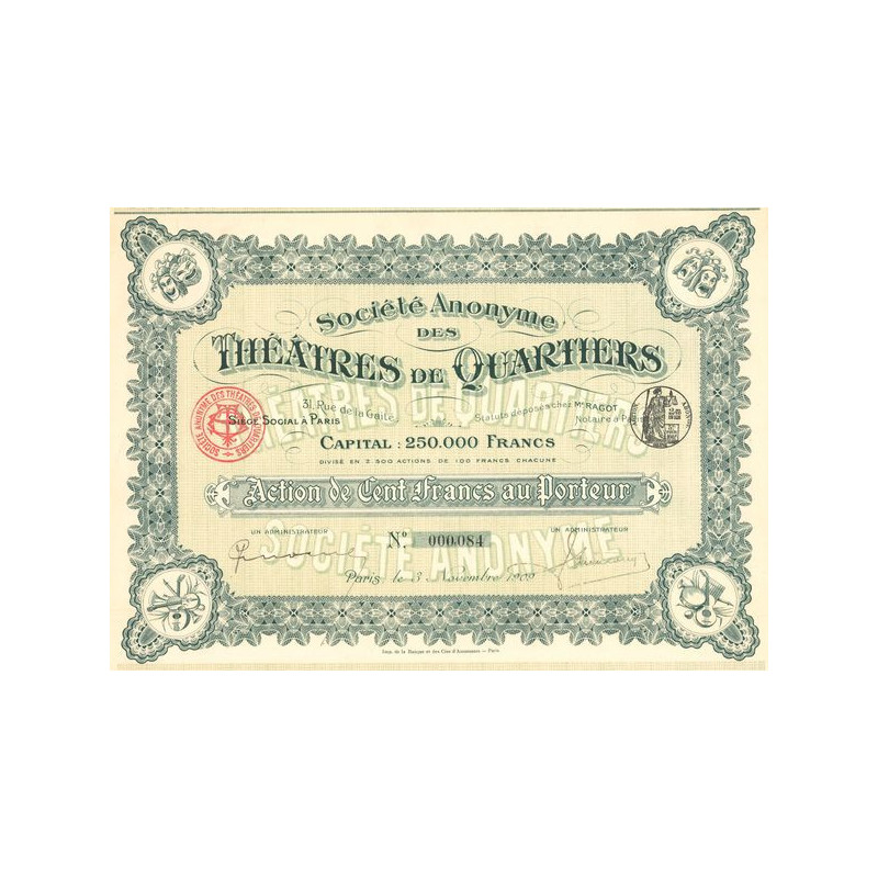 S.A. des Théâtres de Quartiers (Act 100 F)