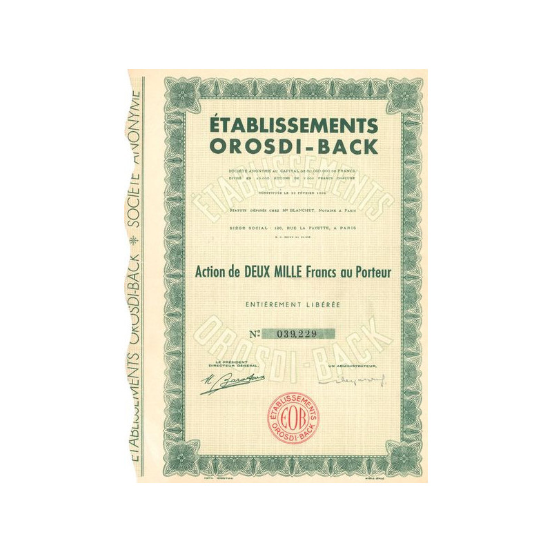 Etablissements Orosdi-Back (Act 2000 F)