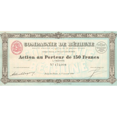 Cie de Béthune (Act 150 F)