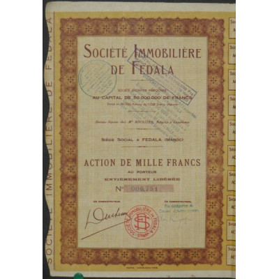 Sté Immobilière de Fedala