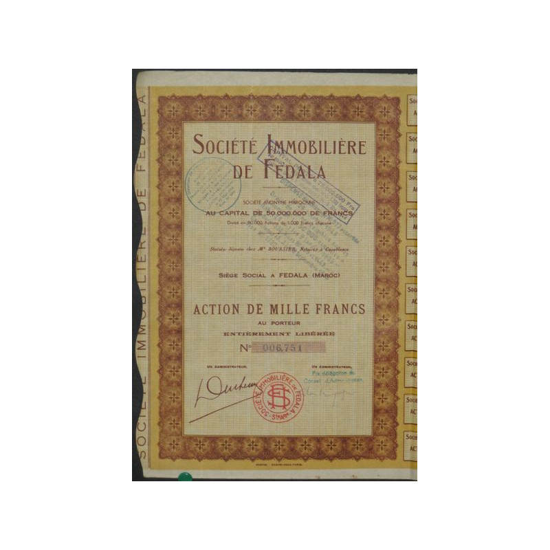 Sté Immobilière de Fedala