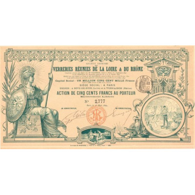 S.A. des Verreries Réunies de la Loire & du Rhône (Act 500 F)