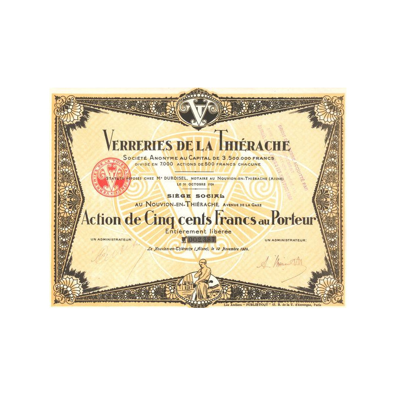 Verreries de la Thiérache (Act 500 F)