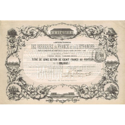 Cie Gale Des Verreries de France et de l'Etranger pour la Fabrication du Verre par la Chaleur Perdue des Fours à Coke (Act 100 F