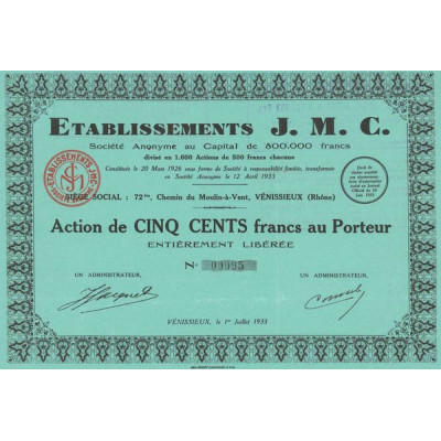 Etablissements J. M. C. (Act 500 F)