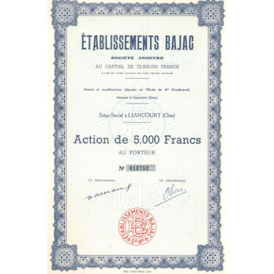 Etablissements Bajac (Act 5000 F)