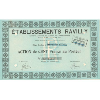 Etablissements Ravilly (Act 100 F)