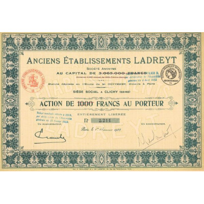 Anciens Etablissements Ladreyt (Act 1000 F)