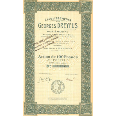 Etablissements Georges Dreyfus (Act 100 F)