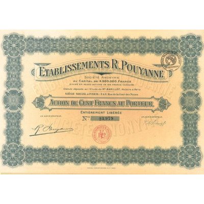 Etablissements R. Pouyanne (Act 100 F)