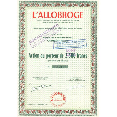 L'Allobroge (Act 2500 F)
