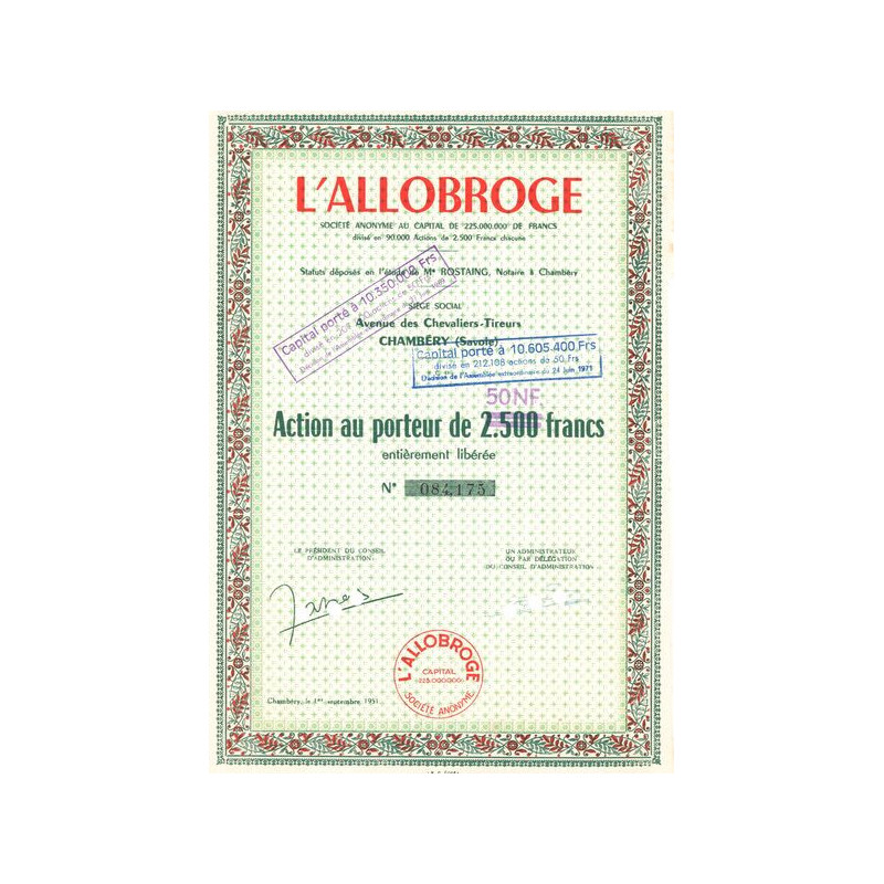 L'Allobroge (Act 2500 F)