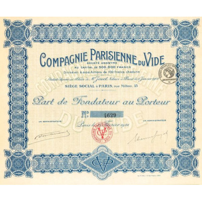 Cie Parisienne du Vide (PF)