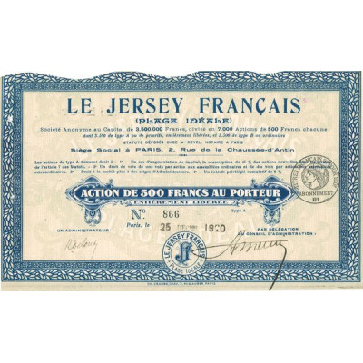 Le Jersey Français (Plage Ideale) (Act 500 F)