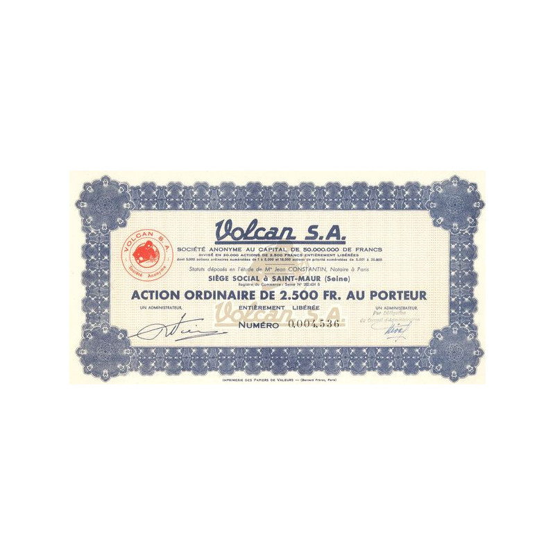 Volcan S.A. (Act Ordin 2500 F)