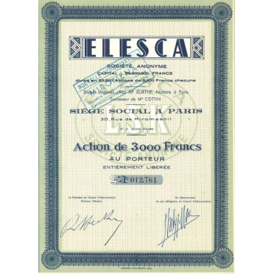Elesca S.A. (Act 3000 F)