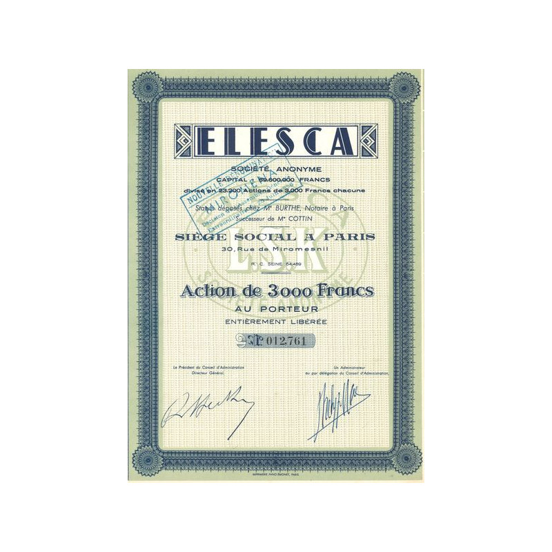 Elesca S.A. (Act 3000 F)