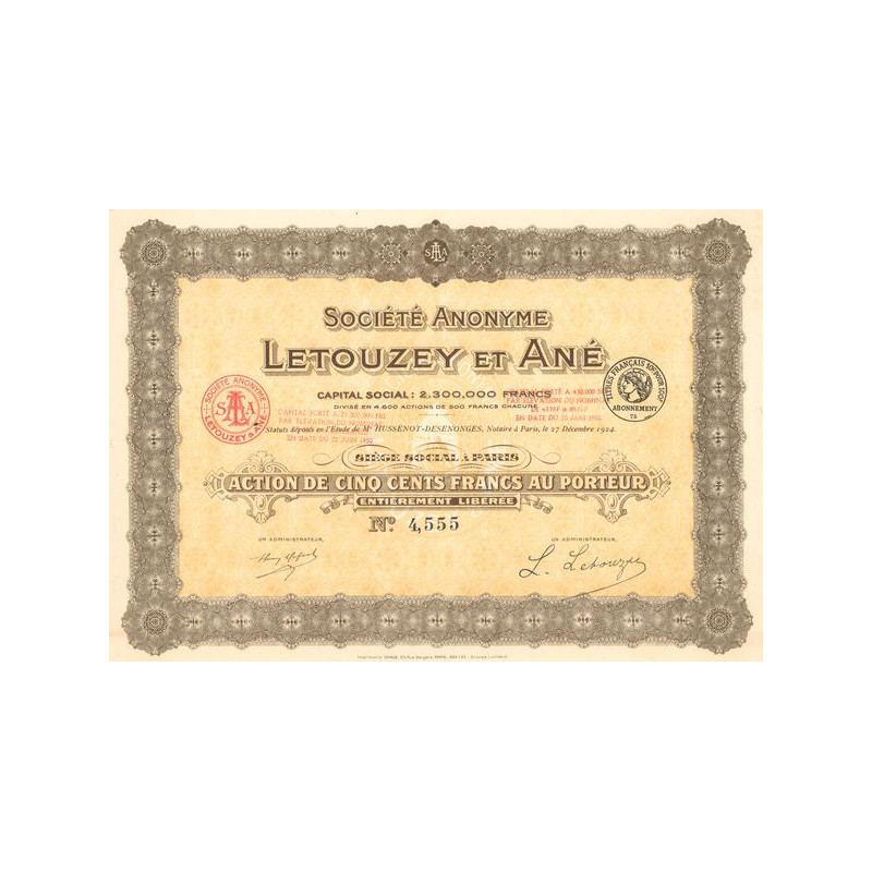 S.A. Letouzey et Ané (Act 500 F)