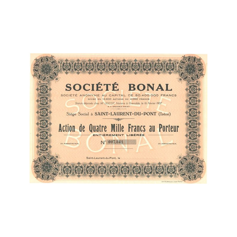 Sté Bonal (Act 4000 F)