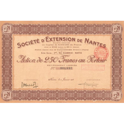 Sté d'Extention de Nantes (Act 250 F)