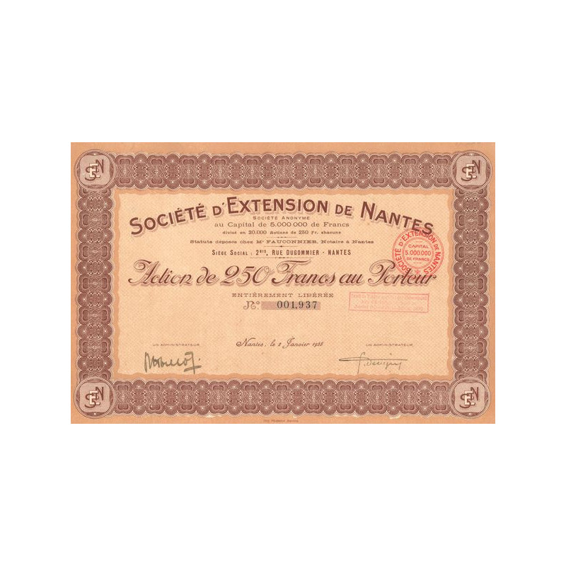 Sté d'Extention de Nantes (Act 250 F)