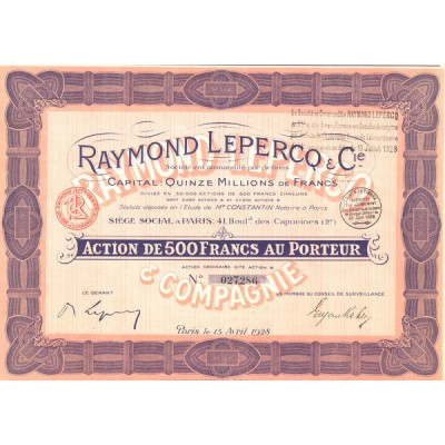 Raymond Lepercq & Cie (Act 500 F)
