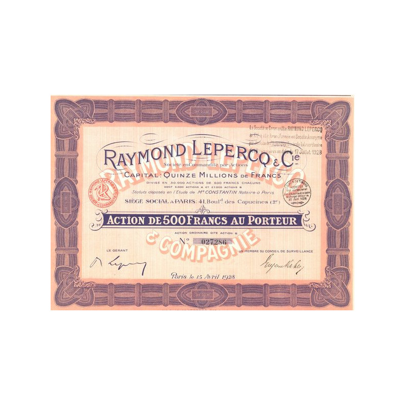 Raymond Lepercq & Cie (Act 500 F)