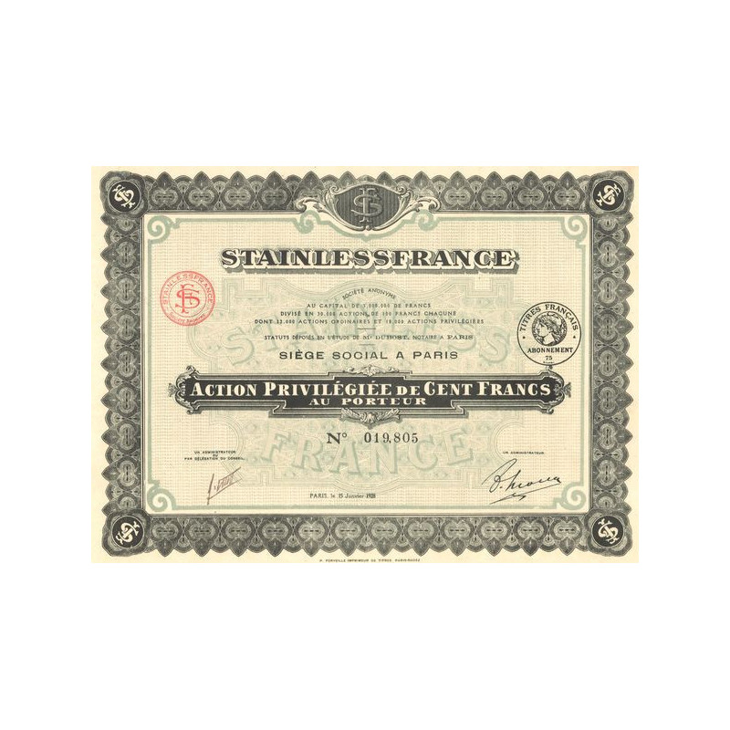 Stainlessfrance (Act 100 F)