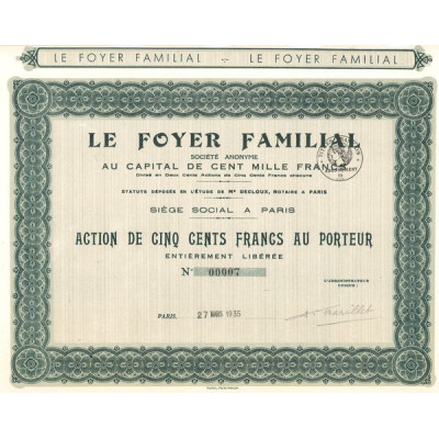 Le Foyer Familial (Act 500 F)