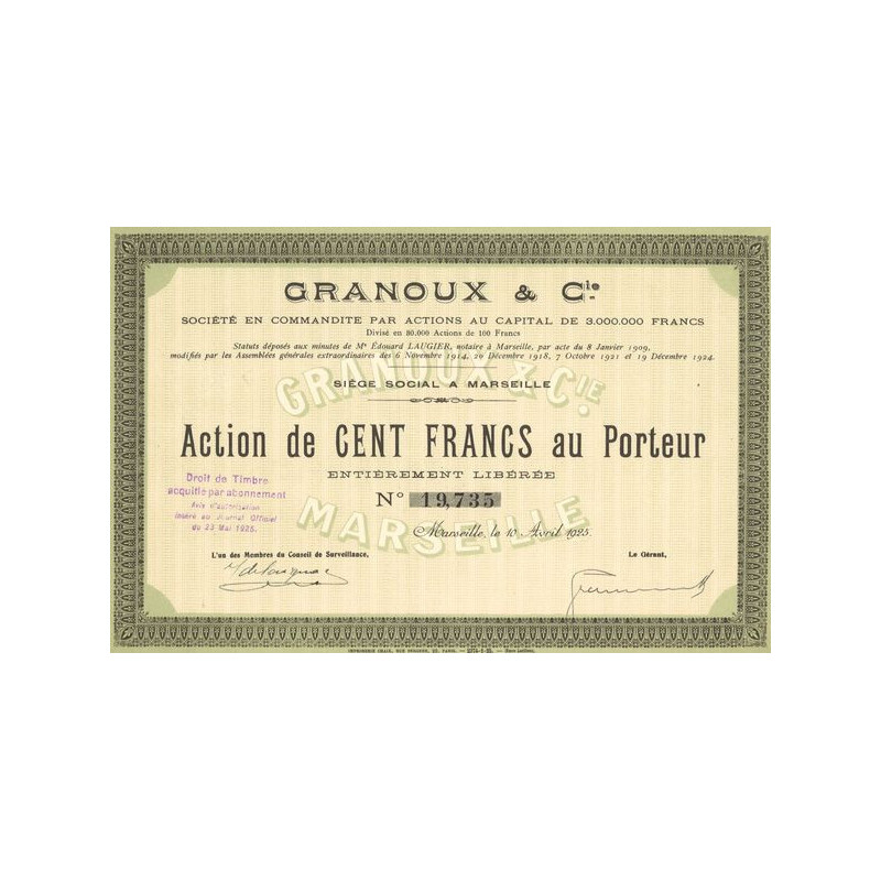 Granoux & Cie (Act 100 F)