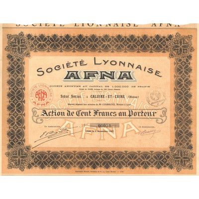 Sté Lyonnaise AFNA (Act 100 F)