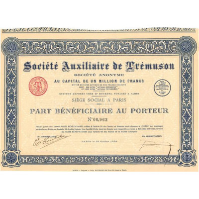 Sté Auxiliaire de Trémuson (PB)