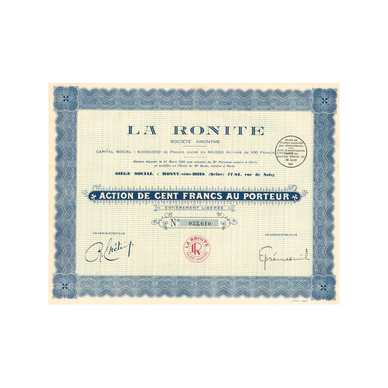 La Ronite (Act 100 F)