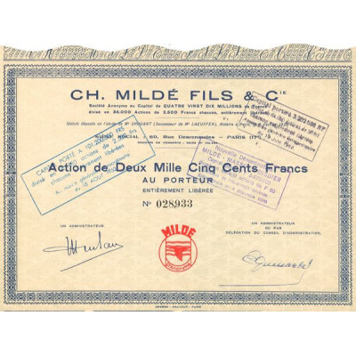 Ch. Mildé Fils & Cie (Act 2500 F)