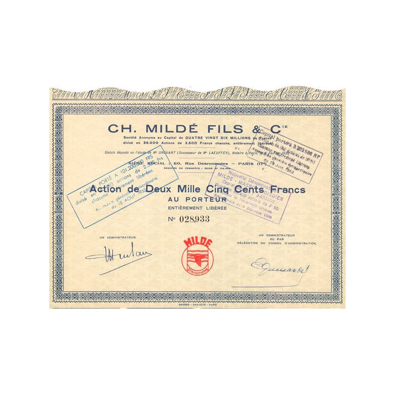Ch. Mildé Fils & Cie (Act 2500 F)