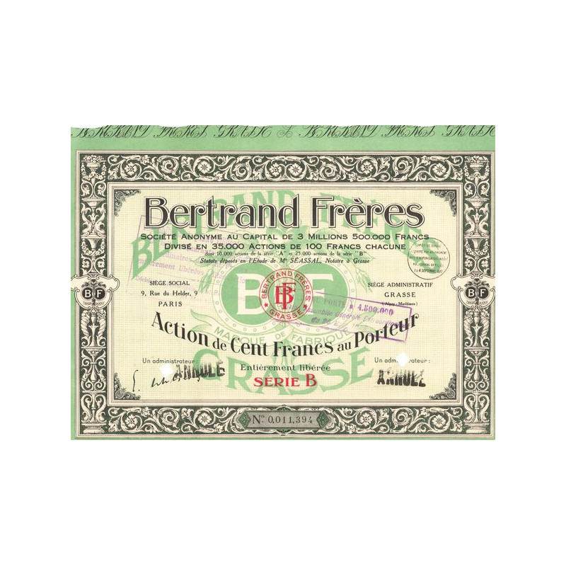 Bertrand Frères (Serie B) (Act 100 F)