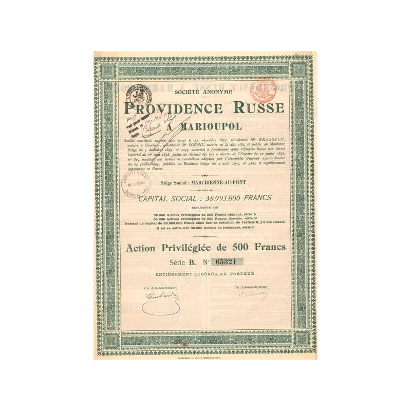 S.A. Providence Russe à Marioupol (Act 500 F)