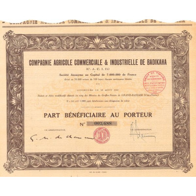 Cie Agricole Commerciale & Industrielle de Badikaha (C.A.C.I.B.) (PB)
