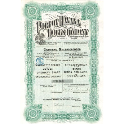 Port of Havana Docks Company (Act 100 $)