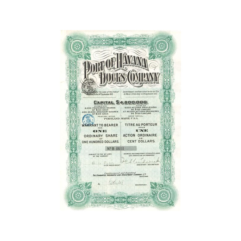 Port of Havana Docks Company (Act 100 $)