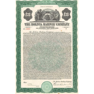 The Bolivia Railway Cy (20 £) (Serie A) (Modele 2)