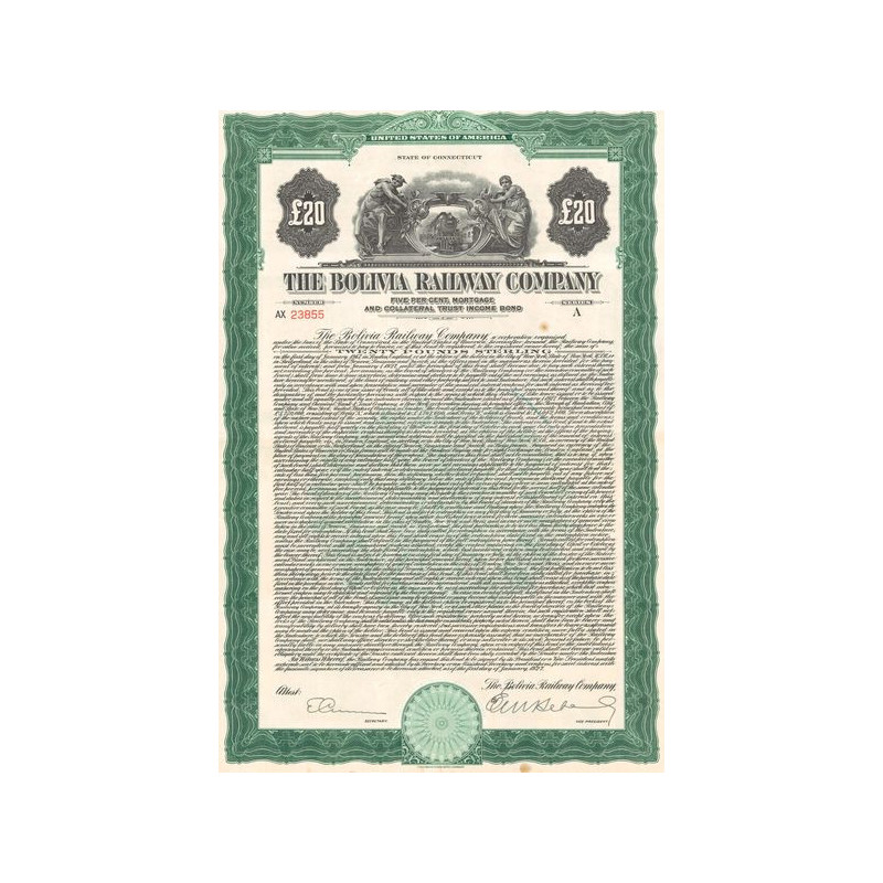 The Bolivia Railway Cy (20 £) (Serie A) (Modele 2)
