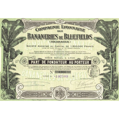 Cie Lyonnaise des Bananeries de Bluefields (Nicaragua) (PF)