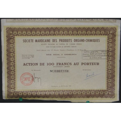 Sté Marocaine des Produits Organo-Chimiques
