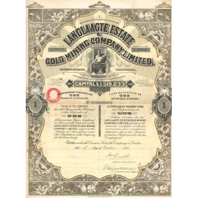 Langlaagte Estate & Gold Mining Cy Ltd (Act 1£)