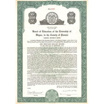 Board of Education of The Township of Wayne. In the County of Passaic (Act $ 1000)