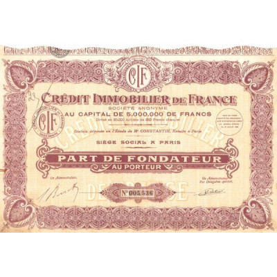 Crédit Immobilier de France (PF)
